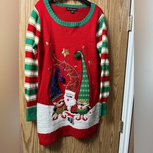 Women’s long Christmas sweater